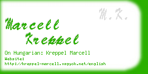 marcell kreppel business card